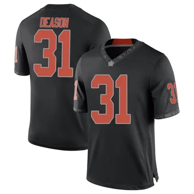 Youth Game Jaxon Deason Oklahoma State Cowboys Football College Jersey - Black
